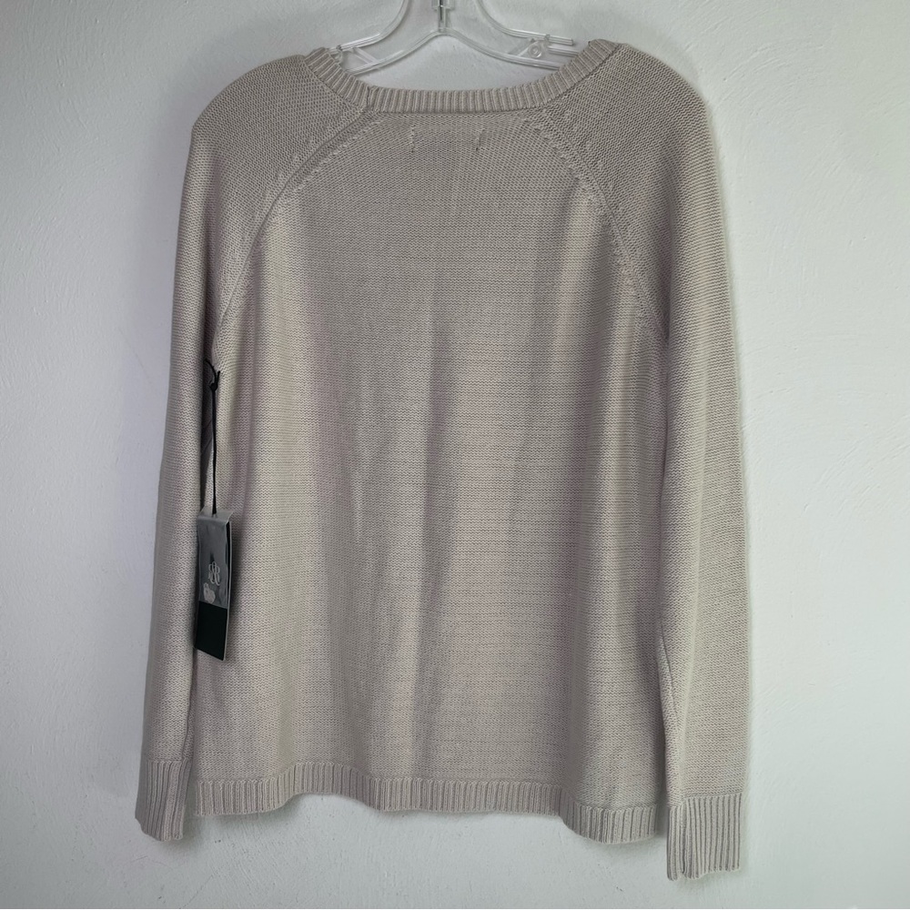 ROCK & REPUBLIC Minimalist Edgy Studded Pullover Cotton Blend Knit Sweater NWT S - Picture 3 of 15